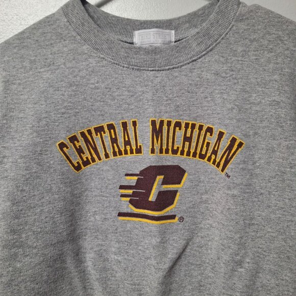 CMU Central Michigan University Sweatshirt Youth Large 14 16 Fire Up Chippewas - Picture 1 of 6